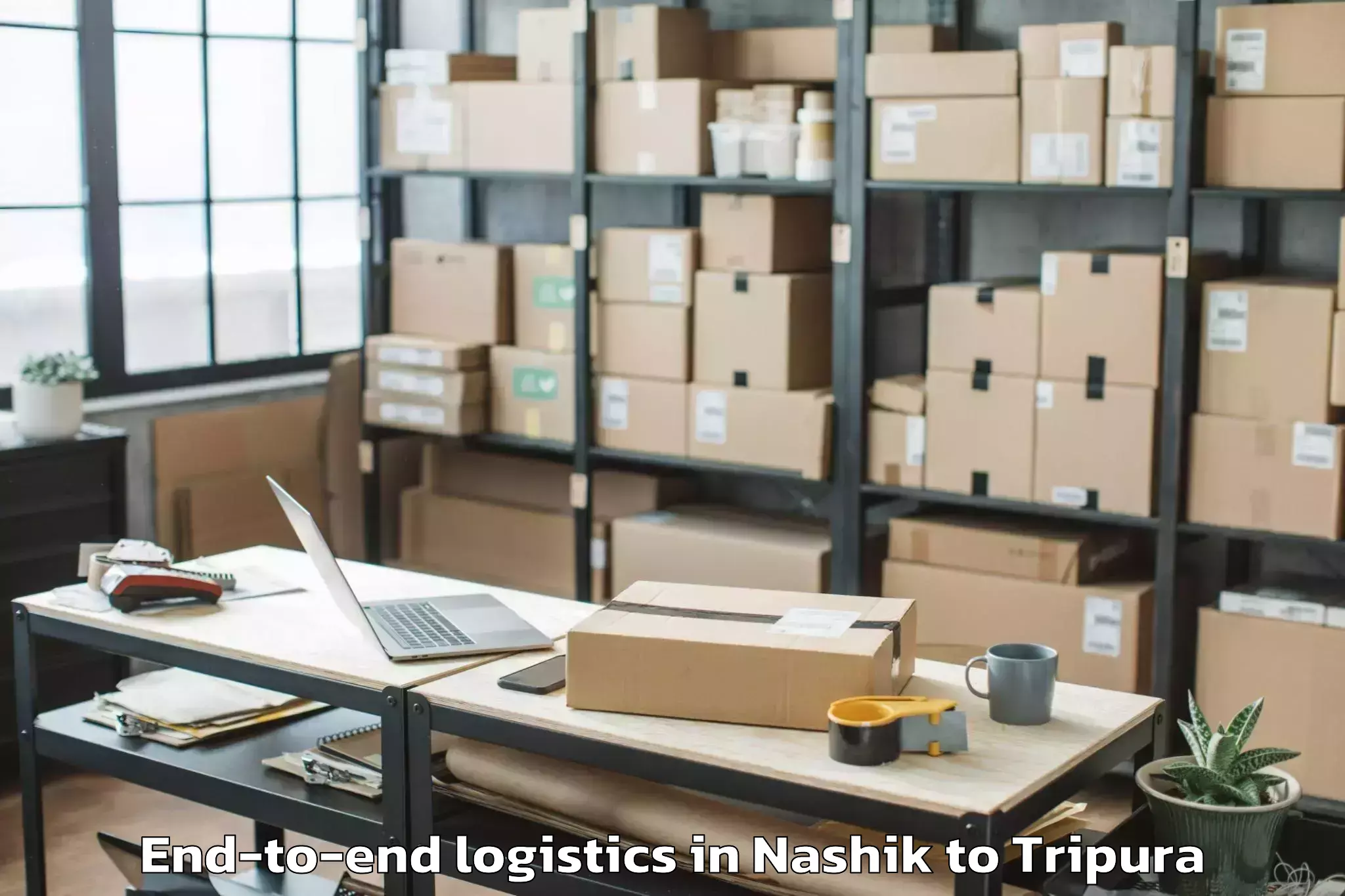 Quality Nashik to Khowai Airport Ixn End To End Logistics